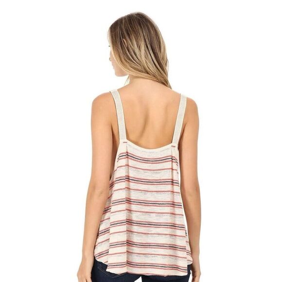 Free People Knit Tank Top Women’s XS Oversized Square Back Stripes - Picture 2 of 8